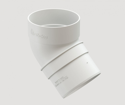Колено 45° Döcke STANDARD (белый)